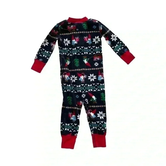Hanna Andersson Christmas Reindeer Zip Sleeper 12/18M - Picture 2 of 3